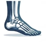 Ankle sprain treatment icon