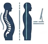 Posture and ergonomics assessment icon